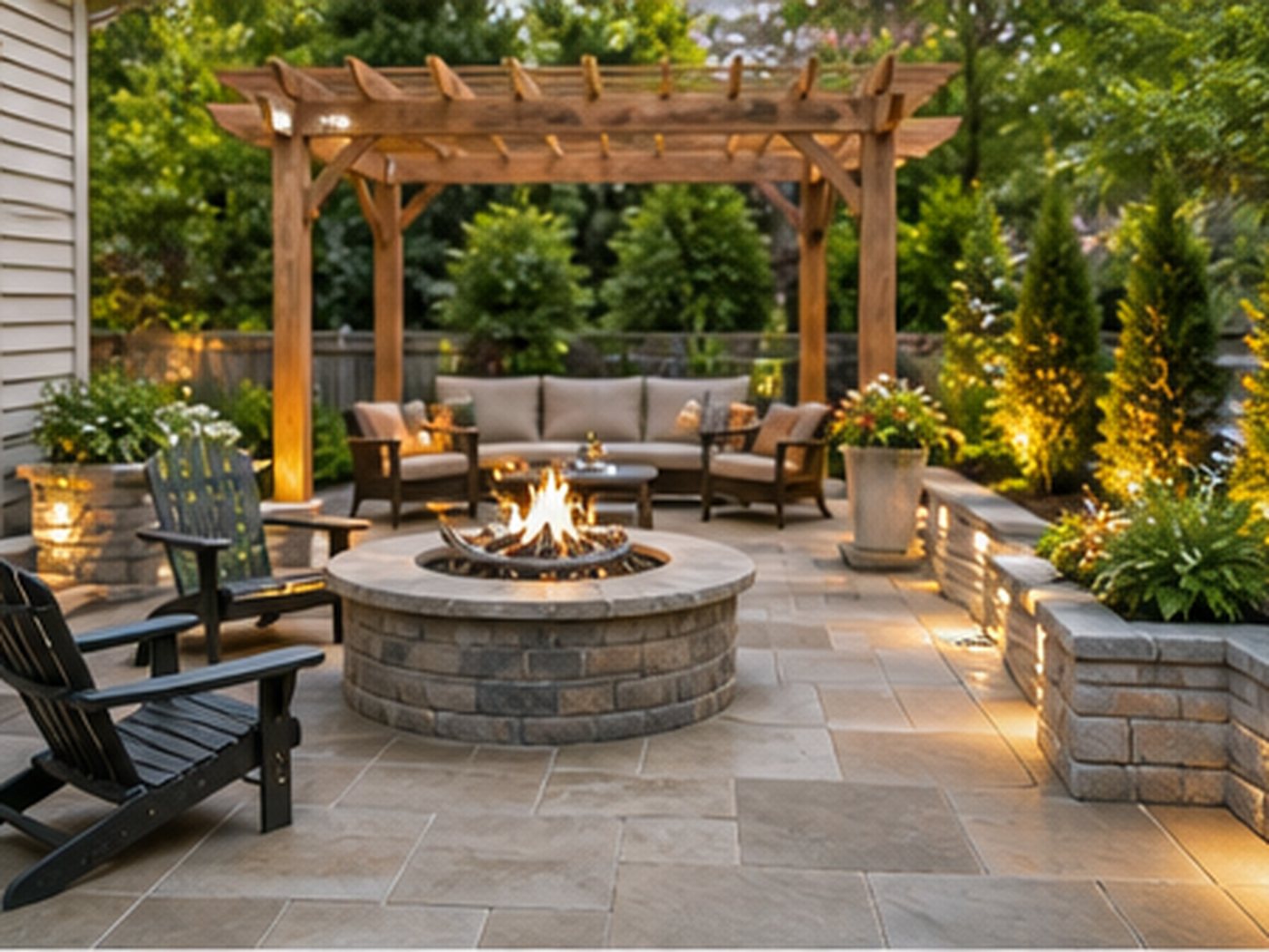 Fresh front yard landscaping