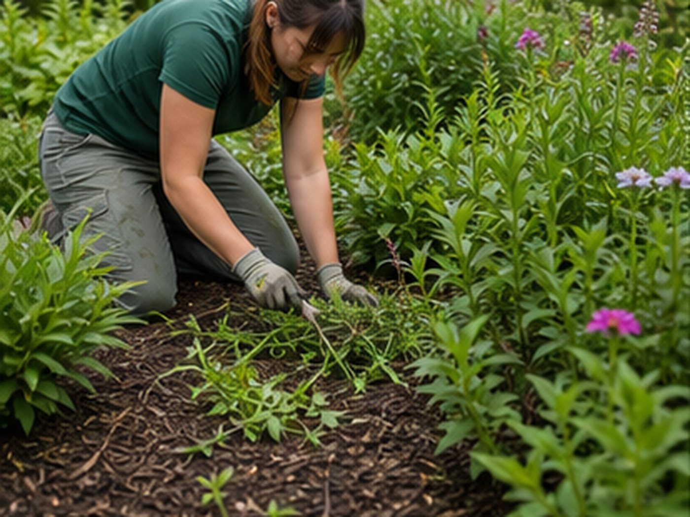 Commercial property landscaping maintenance